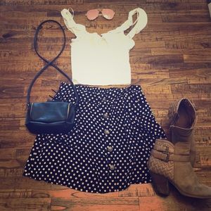 Forever 21 polka dot skirt